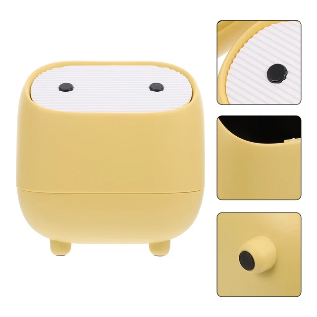 VALICLUD Mini Poubelle De Bureau Avec Couvercle Battant Compacte Et