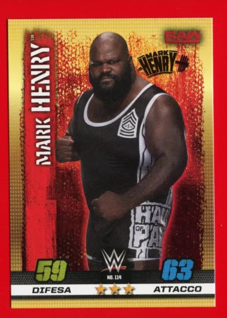 WWE SLAM ATTAX 10th Edition -Topps 2017- Card Basic n. 114 - MARK HENRY