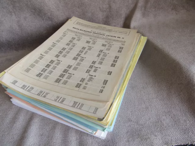 lot of vintage Price List power tools Delta Porter Cable Rockwell DeWalt
