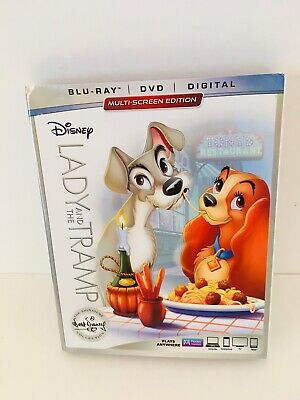 Lady & The Tramp Walt Disney Signature Collection Blu-ray/DVD combo W/Slipcover
