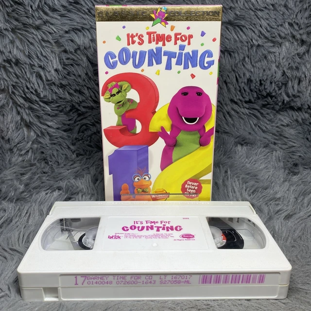 BARNEY - ITS Time For Counting VHS Tape 1998 Lyrick Studios Classic ...