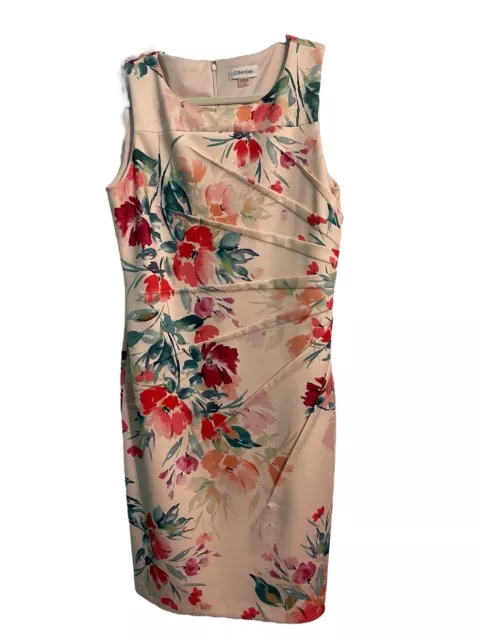 Calvin Klein Size 12 Sleeveless Floral Dress NWOT