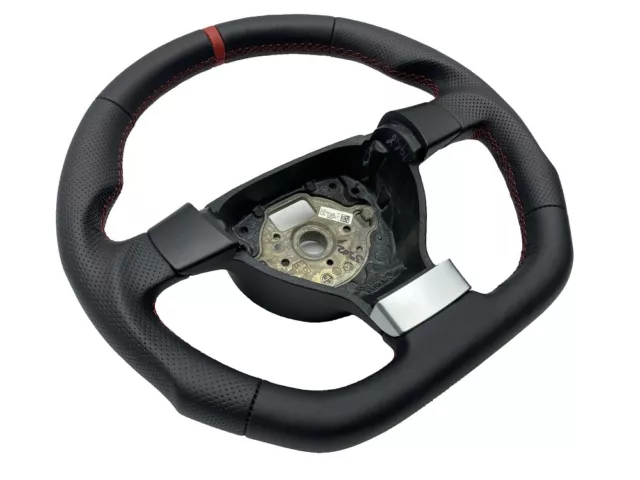 TUNING STEERING WHEEL leather steering wheel VW GOLF 5 1K, golf plus 5m gti  FLATTENED £247.16 - PicClick UK