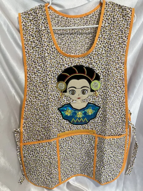 Frida Khalo Apron one size Delantal de mujer mandil Mexican Apron Talla Unica