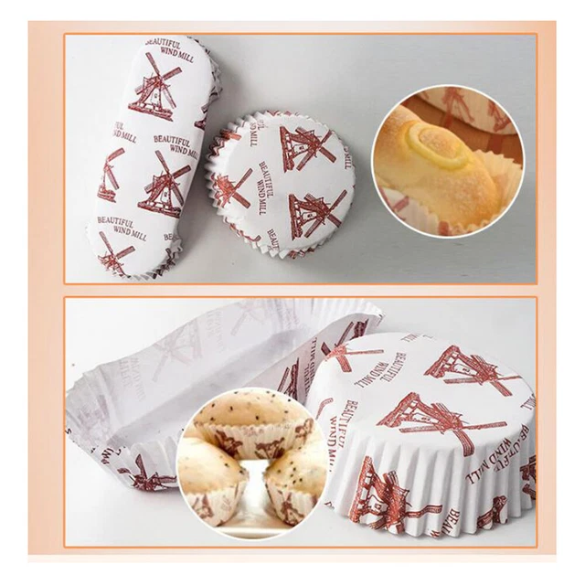 200 pz stampi per muffin in pergamena stampi da forno per snack