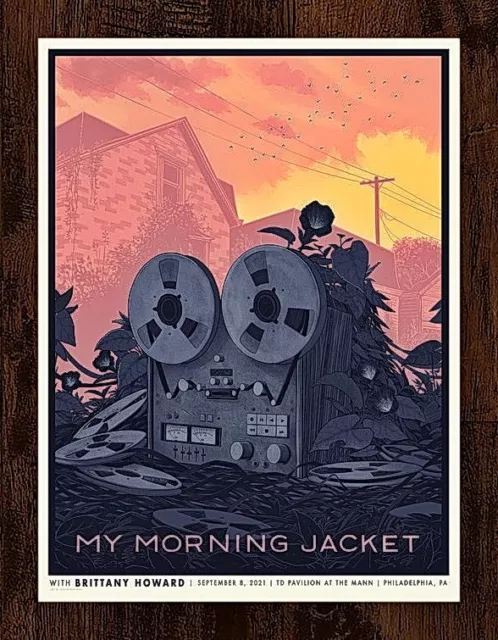 My Morning Jacket w/ Brittany Howard Sept 2021 Philadelphia Gig Print AP 18x24