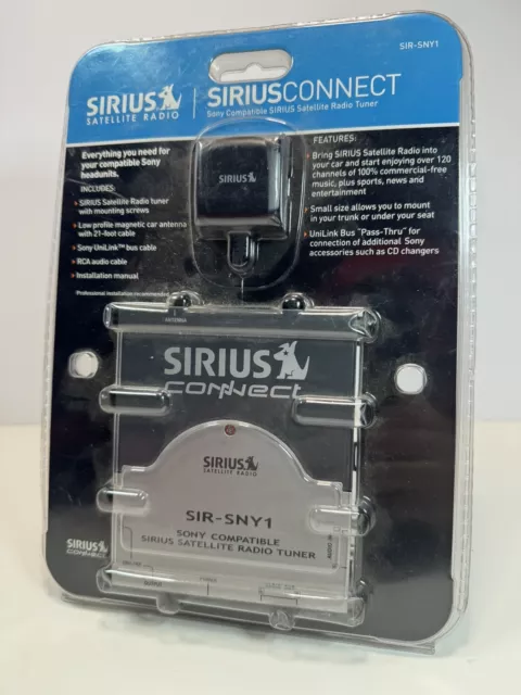 SIRIUS CONNECT SATELITE RADIO COMPATIBLE w/ SONY CAR STEREOS SIR-SNY1