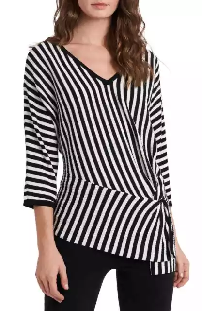 Vince Camuto Striped Ribbed Sweater MSRP $89 Size XS,S,L  #WW 80 NEW