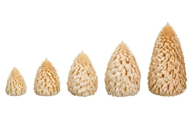 Ringelbaum Winterfichte Natura Albero Legno H=8cm Nuovo Decorazione Seiffen