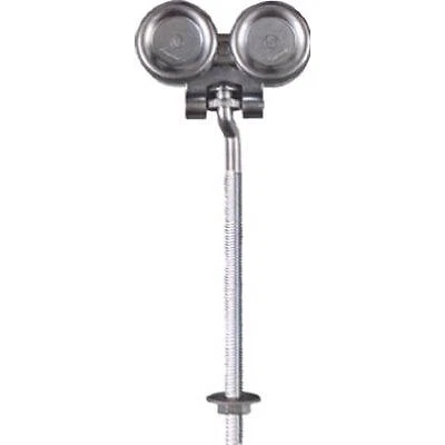 Box Rail Hanger For Sliding Barn Door, Zinc, 9-In. Bolt, 2-Pack -N174-268
