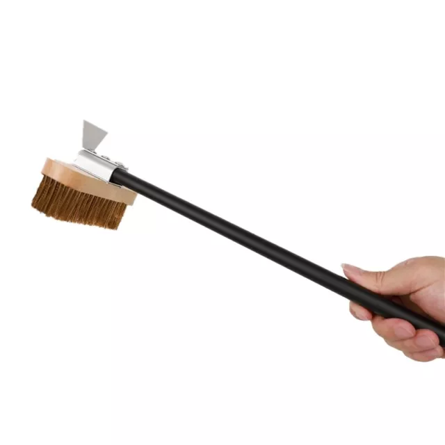 Pizza Oven Brush for for Pizza Oven Peels, with Long Handle and Rotating f