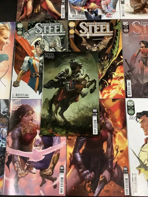 Dark Knights Of Steel #1-12 Comic Book Lot Full Series Medieval Batman Superman