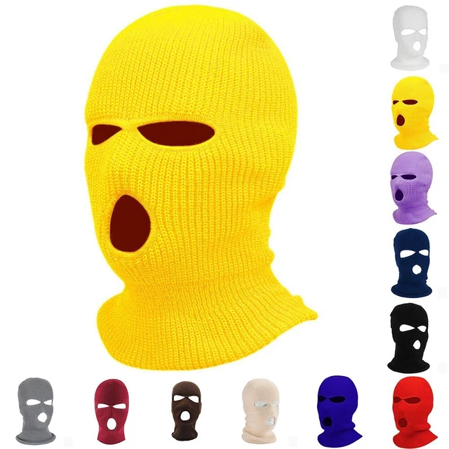1PCS Men Ski Hat Winter Cap 3 Hole Balaclava Beanie Hat Hood Warm Unisex