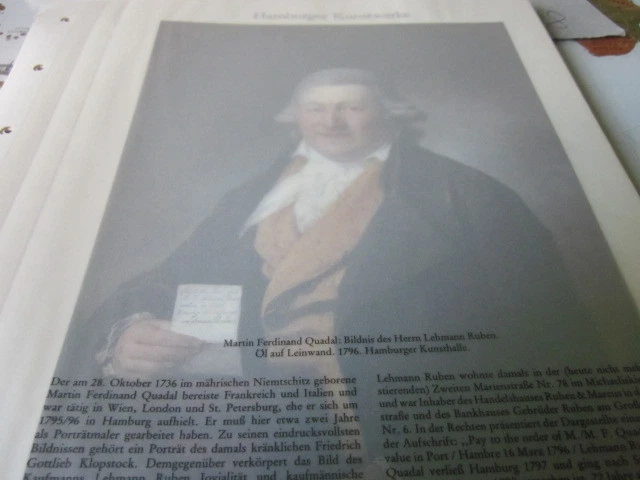 HAMBURG ARCHIV 4 Kunstwerke 4030 MArtin Ferdinand Quadal Lehmann Ruben