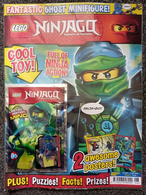 RARE LEGO NINJAGO Magazine UK Issue 6 2015 with Ming Minifigure Unread ...