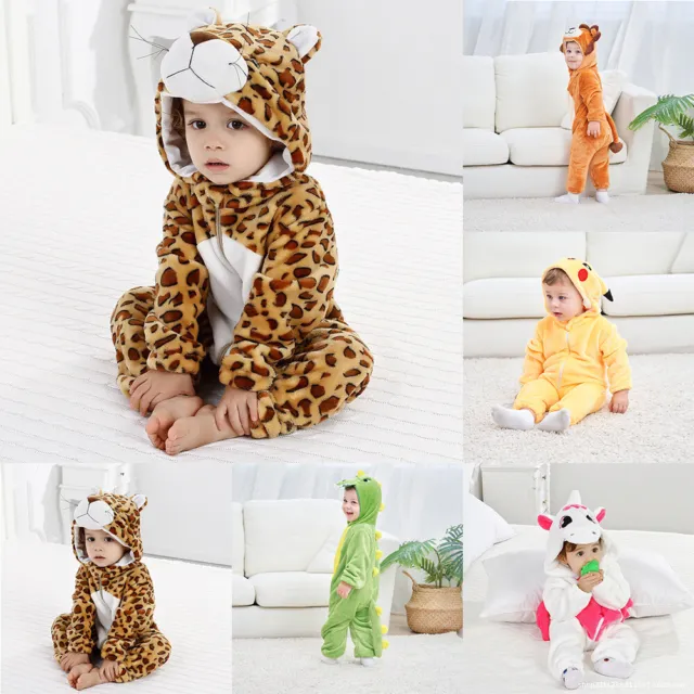 Baby Toddler Boys Girls Animal 1onesie Romper Jumpsuit Bodysuit Costume Cosplay