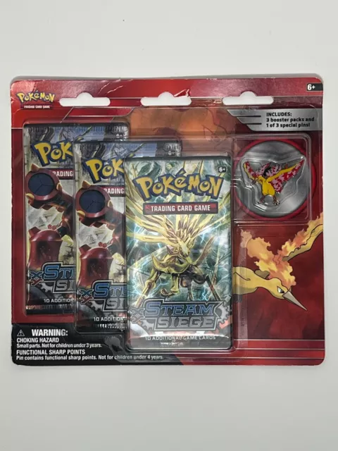 Pokemon TCG Legendary Collector's Pin Set - Moltres (3 Packs & 1 Pin) - SEALED