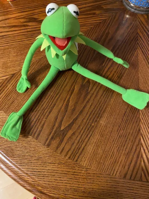 Nanco Kermit the Frog Plush 14” Stuffed Animal Muppets Kermie GOOD