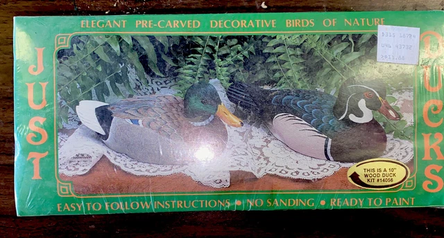 Kit de cabeza de búfalo Just Ducks concepto pretallado de madera de 9"" #14058-NUEVO EN CAJA
