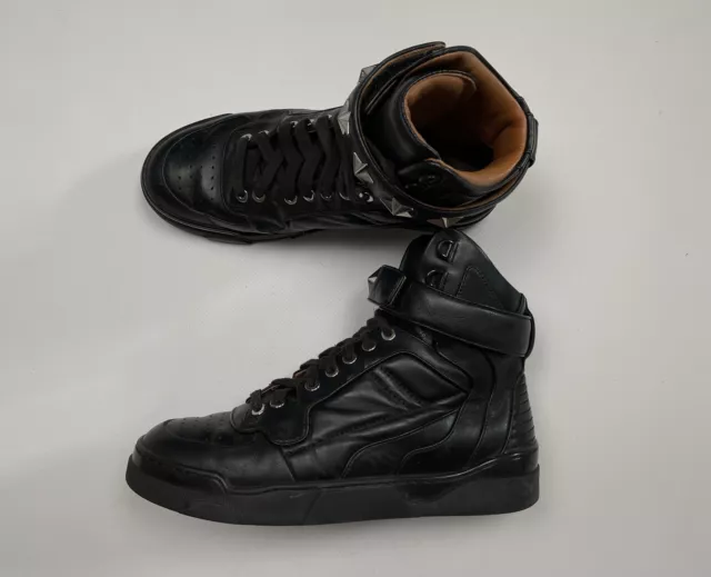 Givenchy Tyson Star black Leather High Top Womens Sneakers Shoes Trainers Hype