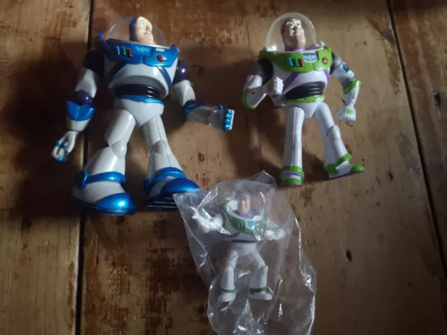 Disney Pixar Toy story Buzz Lightyear action figures bundle x3 collectable toys