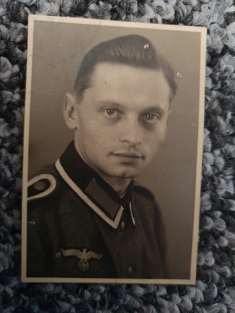original vintage german ww2 photograph Uffz/LEUTNANT? Portrait