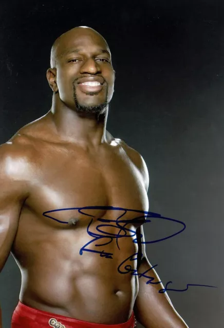 TITUS O'Neil foto firmata 12x8 aew wwe autografo aftal coa (7114)