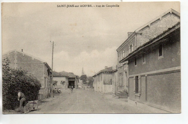 SAINT JEAN SUR MOIVRE - Marne - CPA 51 - la rue de Coupéville