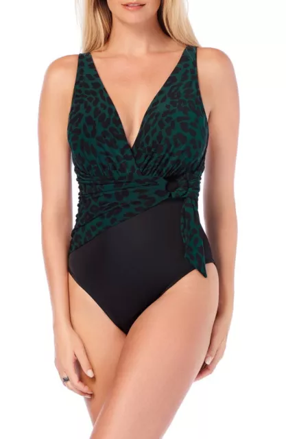 Magicsuit Women's Kaia One-Piece Swimsuit Green Multi Size 12 NWT $175