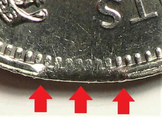 Clip Error 1982 Canada 50 Cents UNC #12104