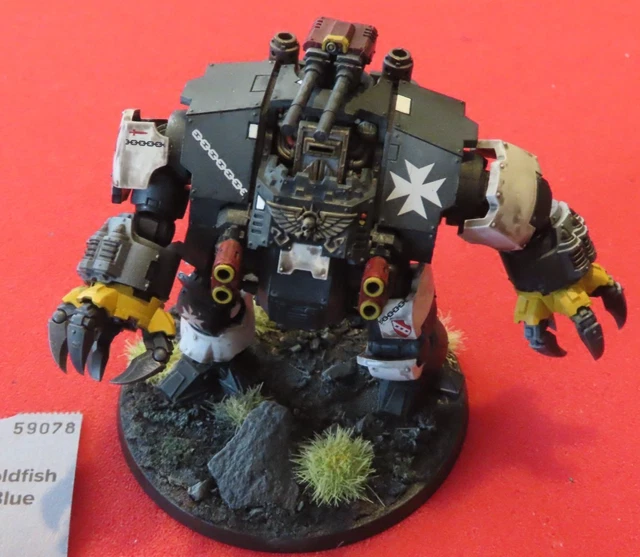 WARHAMMER 40K BLACK Templars Primaris Brutalis Dreadnought Painted ...