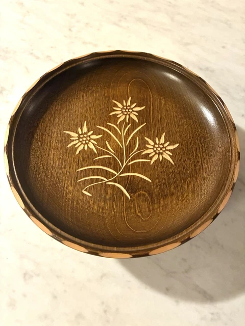 REUGE VTG Hand Carved Wood Music Box Switzerland 