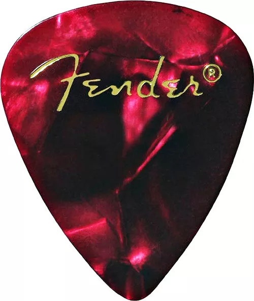 Fender 351 Premium Celluloid Guitar Picks - RED MOTO, MEDIUM 144-Pack (1 Gross)