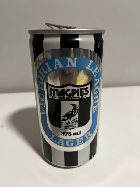 Vintage VFL/AFL Collingwood Magpies Victorian League Lager Empty Can