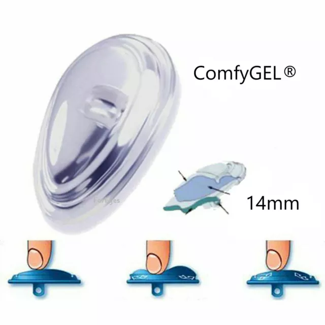 Biofeel Style ComfyGEL® Gel Filled Nose Pads 14mm. PUSH & SCREW TYPE Available