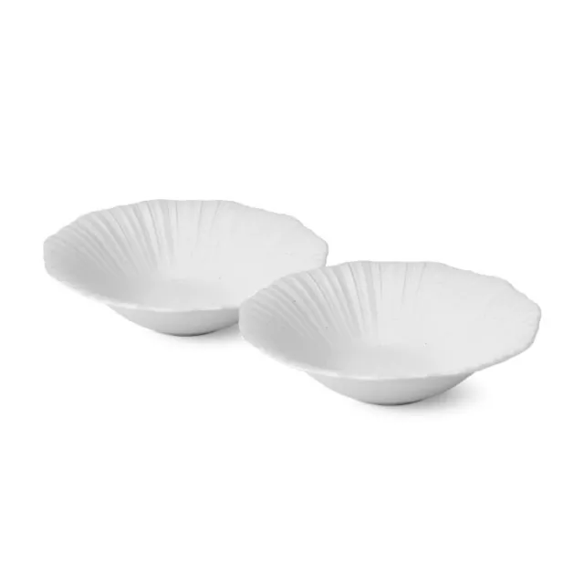 KwangJuYo Seashell Series White Pasta Bowl 23 2p Set Ceramic Asian Food Korean