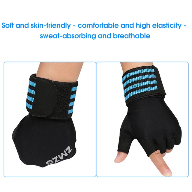 1 Pair Half-finger Gloves Comfortable Multi-purpose Fitness Weight Lifting