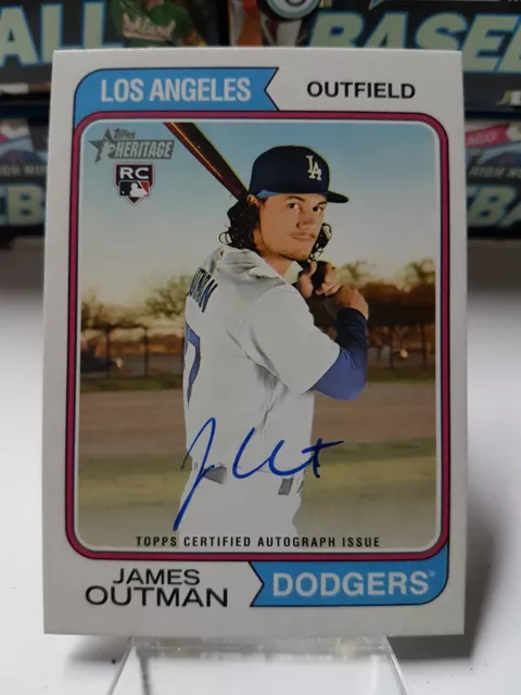 2023 Topps Heritage High Number Real One Auto #ROA-JON James Outman RC **