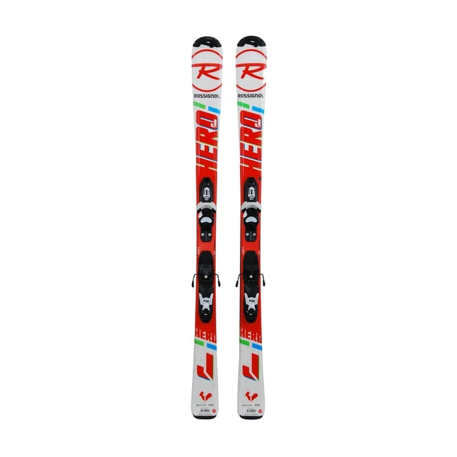 Gebrauchte Ski Junior Rossignol Hero Jr + Bindungen - Qualität B - 130 cm
