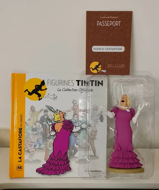 Figurine collection officielle Tintin n°48 La castafiore en
