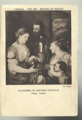 VENEZIA PAOLO III CON OTTAVIANO E ALESSANDRO FARNESE MOSTRA DI TIZIANO 1935 