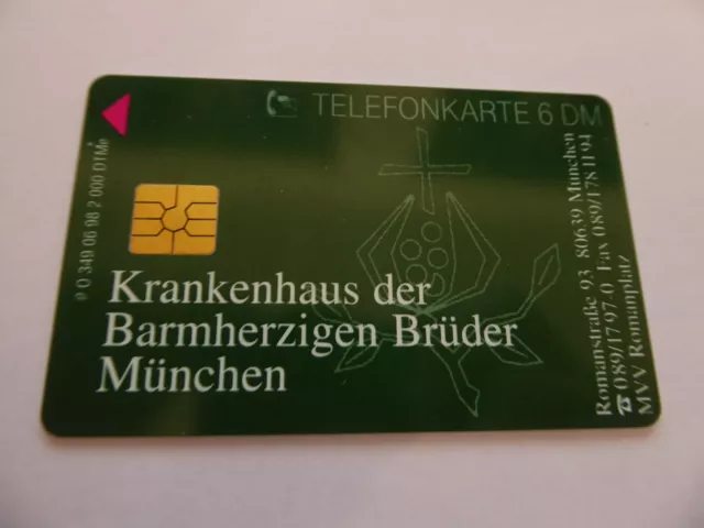 O 349 / 98 Krankenhaus München Telefonkarte Auflage 2000 ungebraucht