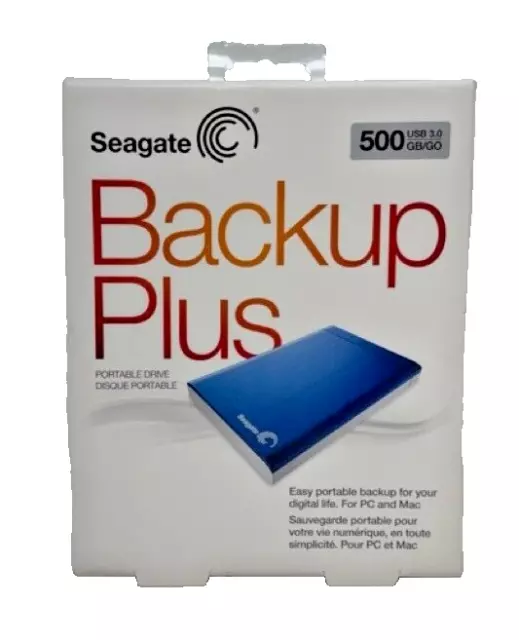 Seagate Backup Plus 500 GB USB 3.0 Portable External Hard Drive Sealed