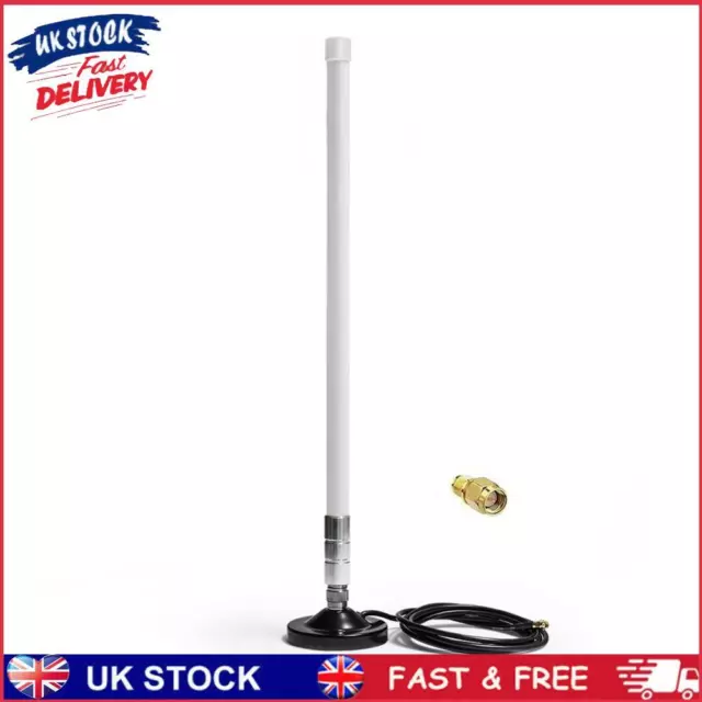 5dBi 858-878MHz for Helium Hotspot Miner Antenna+Magnet Base (55cm White)