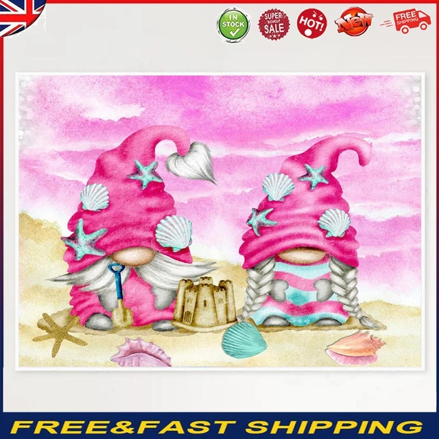 5D DIY Full Round Drill Diamond Painting Two Goblin Kit Home Decoration Art -