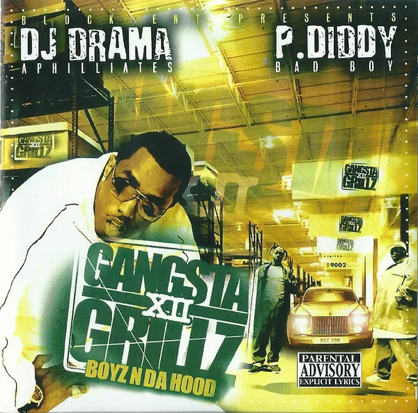 DJ DRAMA & P. Diddy Gangsta Grillz XII Boyz N Da Hood CD (8Ball, MJG