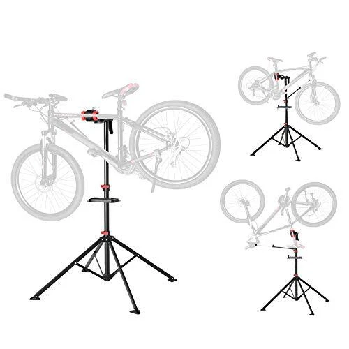 SONGMICS Cavalletto per Riparazione Bici con Ripiano per Attrezzi Magnetico P... 2