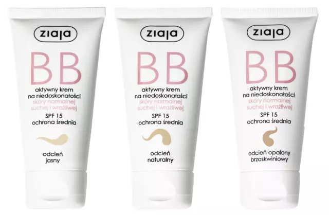 Ziaja Bb Cream For Normal, Dry & Sensitive Skin Spf15