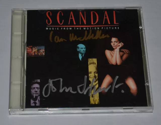 SCANDAL SIGNED  MOVIE CD  by JOHN HURT & IAN McKELLEN AUTOGRAPHED * VERY RARE!