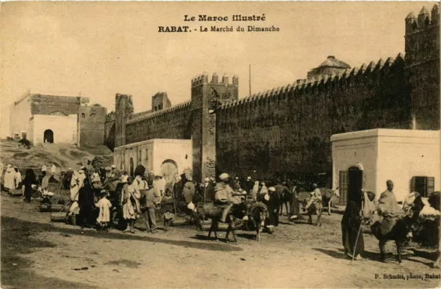 CPA AK Rabat - Le Marche du Dimanche MAROC (963717)